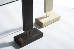 Quiet Beam — Hardwood LED Floor Lamp with Color Glow