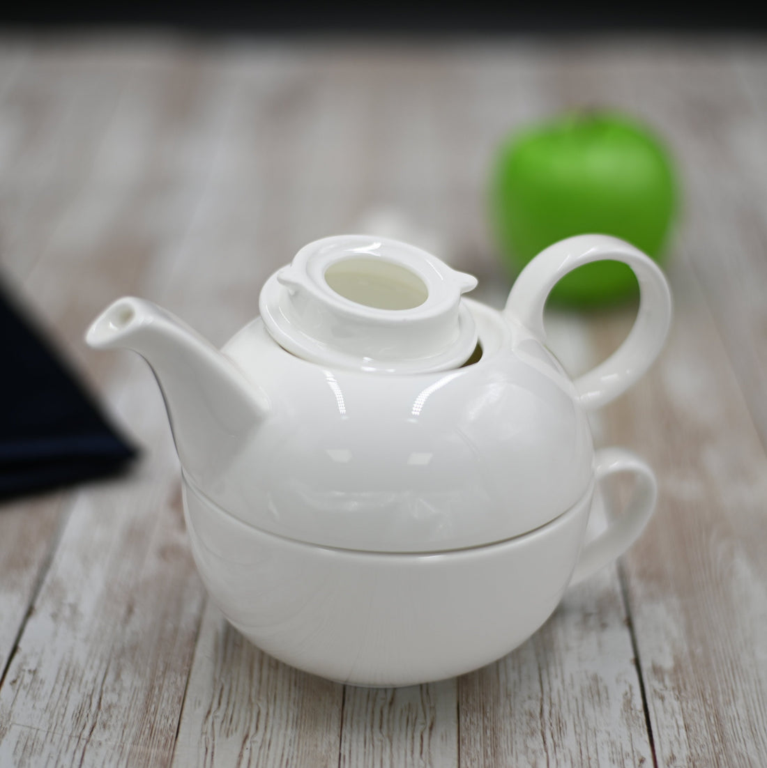 Slow Brew — Stacking Porcelain Teapot & Cup Set