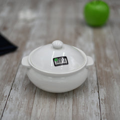 Sunday Roast — White Porcelain Baking Pot, 19 oz