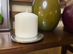 Halo Disc — Recycled Aluminum Candle Holder & Coaster