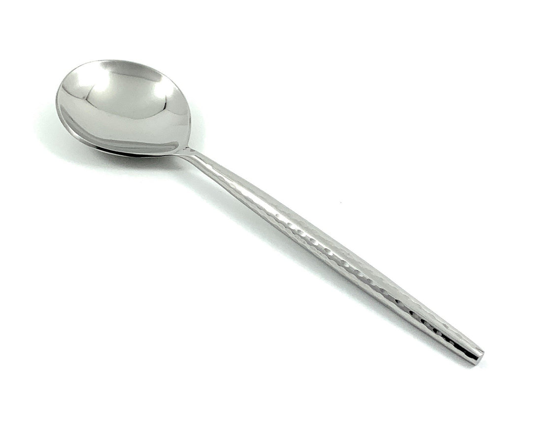 Hammered Silver — Stainless Flatware, Set of 20