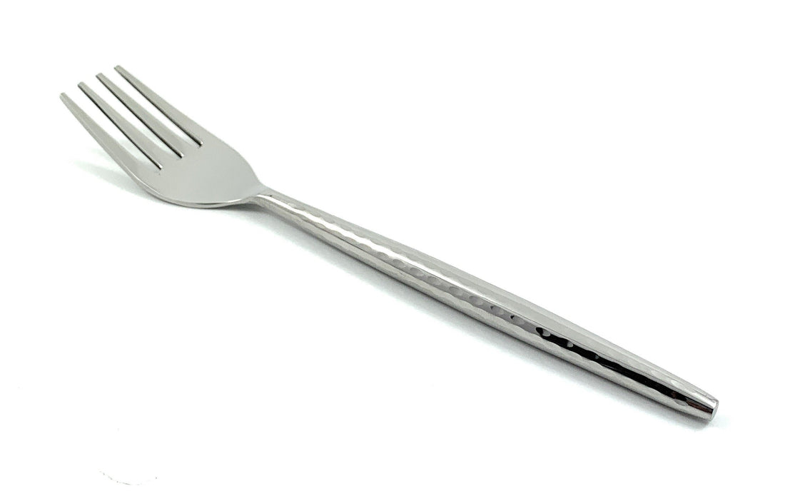 Hammered Silver — Stainless Flatware, Set of 20