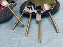 Set the Table — Gold Stainless Steel Flatware, 20 Pieces