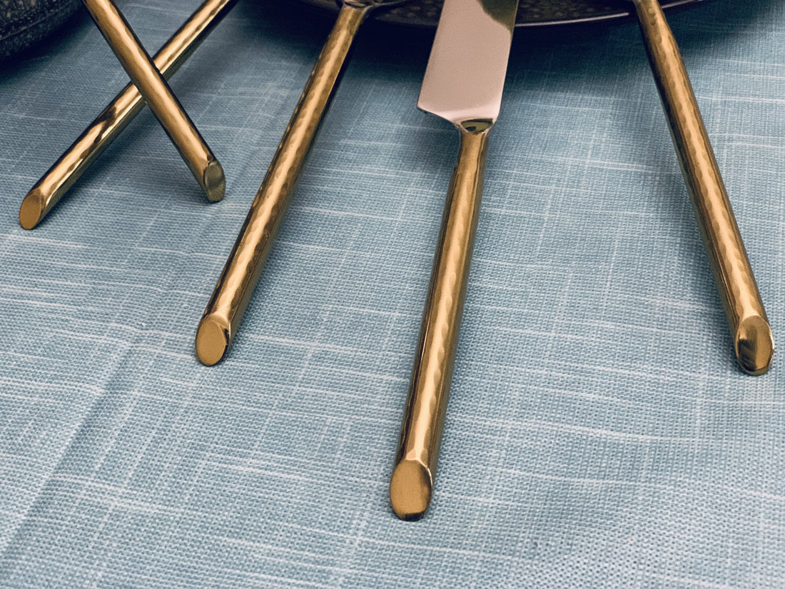 Set the Table — Gold Stainless Steel Flatware, 20 Pieces