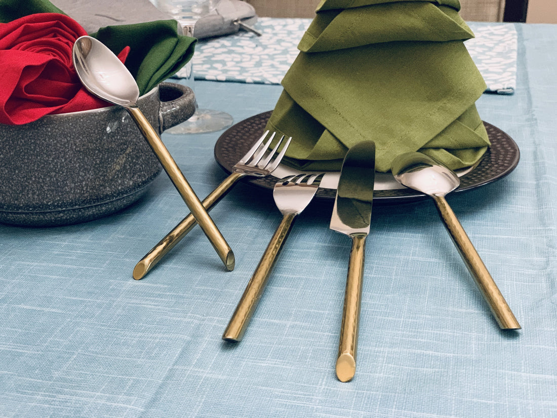 Set the Table — Gold Stainless Steel Flatware, 20 Pieces