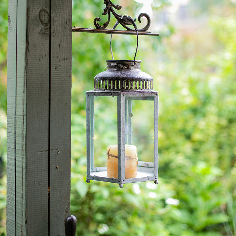 Lantern Glow — Glass & Metal Candle Holder