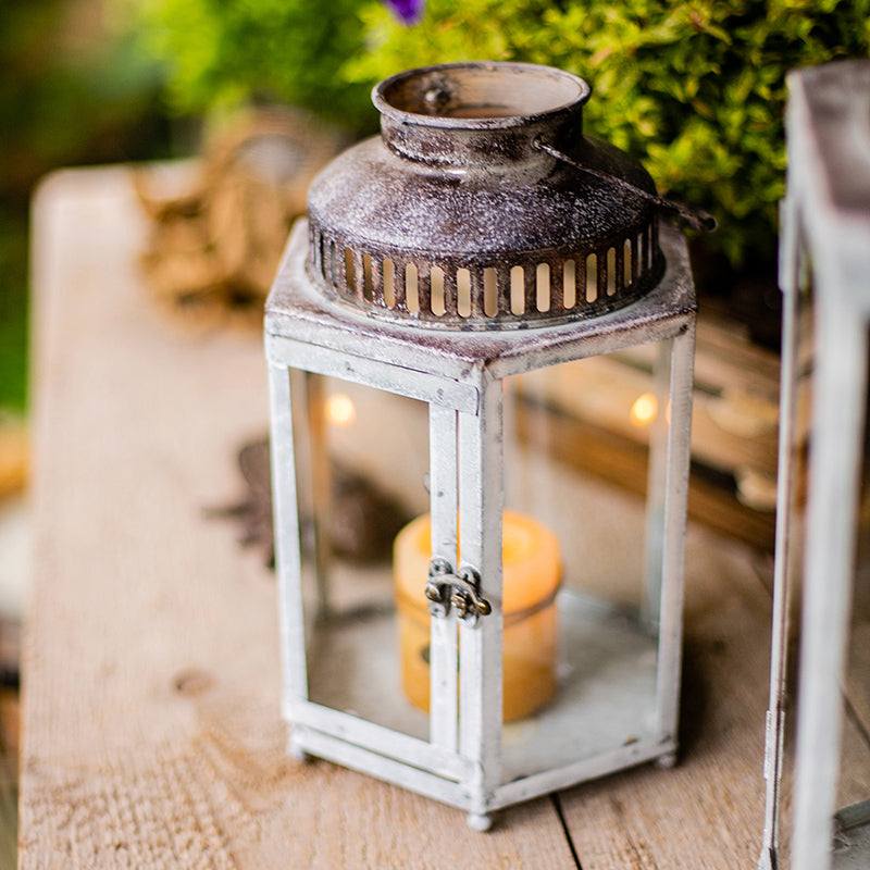 Lantern Glow — Glass & Metal Candle Holder