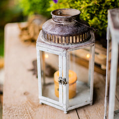 Lantern Glow — Glass & Metal Candle Holder