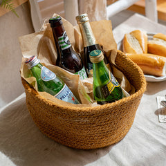 Tabletop Catchall — Hand-Woven Cotton Rope Basket