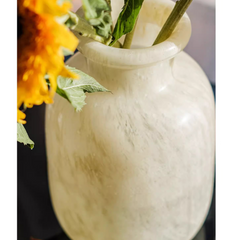 Slow Bloom — Hand-Blown Frosted Glass Vase