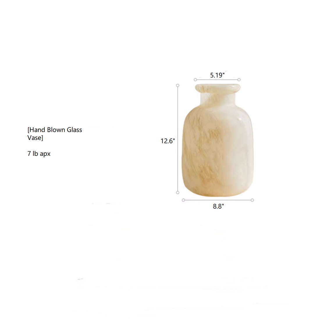 Slow Bloom — Hand-Blown Frosted Glass Vase