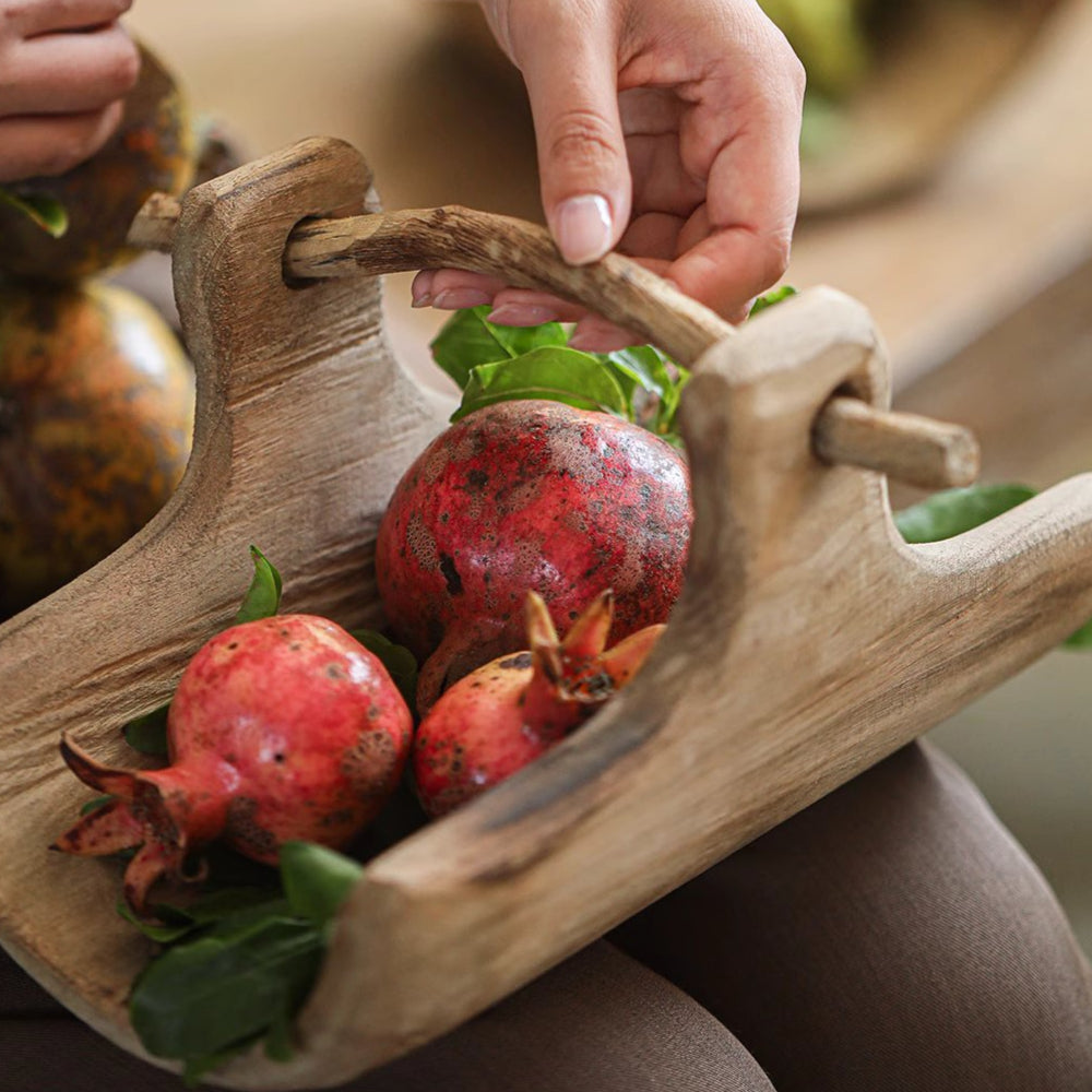Harvest Tray — Hand-Finished Paulownia Wood Platter