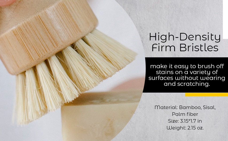 Daily Brush — Bamboo & Sisal Dish Scrubber