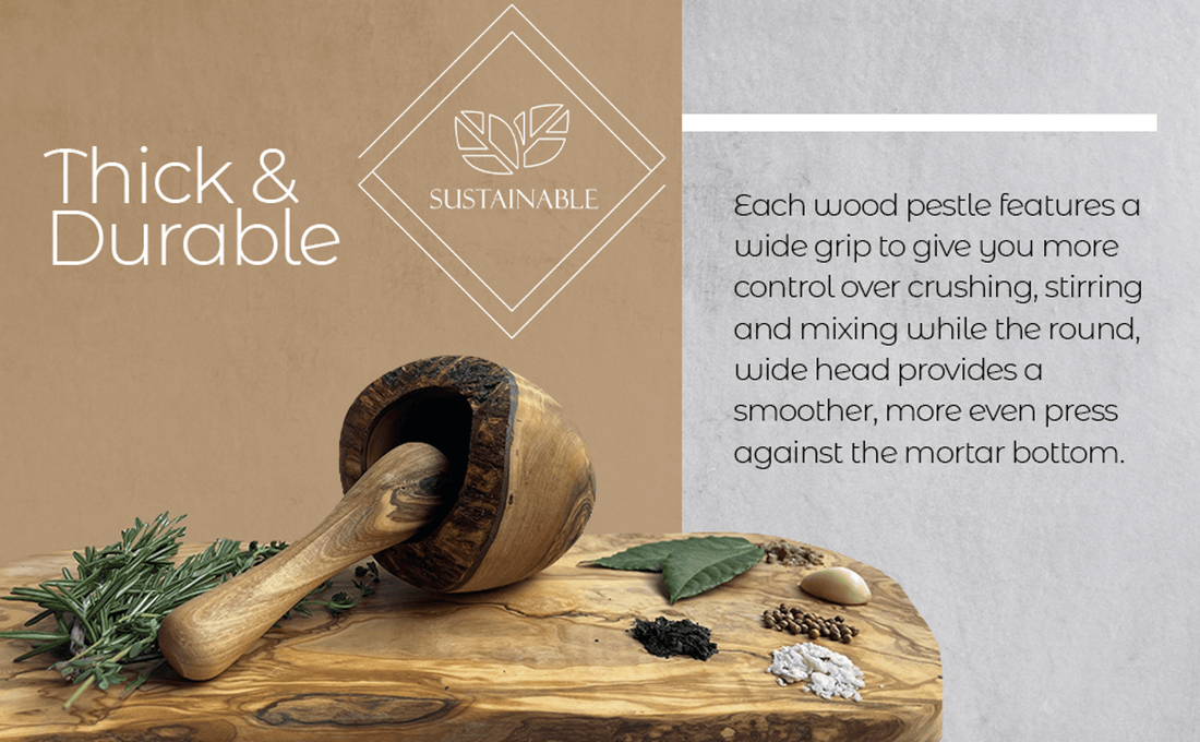Salt Bowl — Hand-Carved Olive Wood Mortar & Pestle