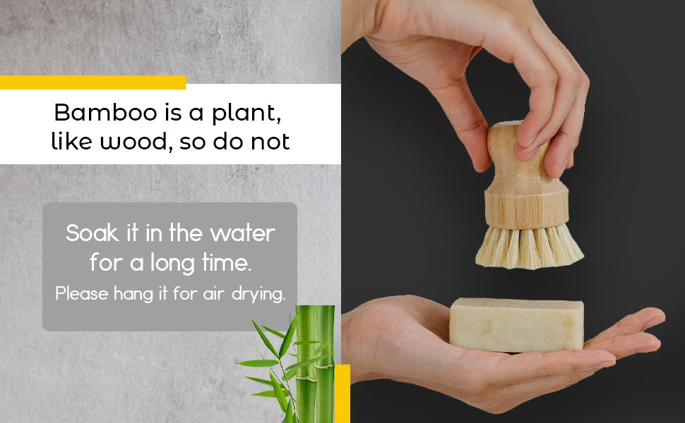 Daily Brush — Bamboo & Sisal Dish Scrubber