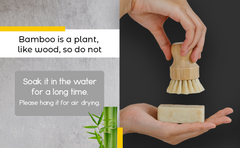 Daily Brush — Bamboo & Sisal Dish Scrubber