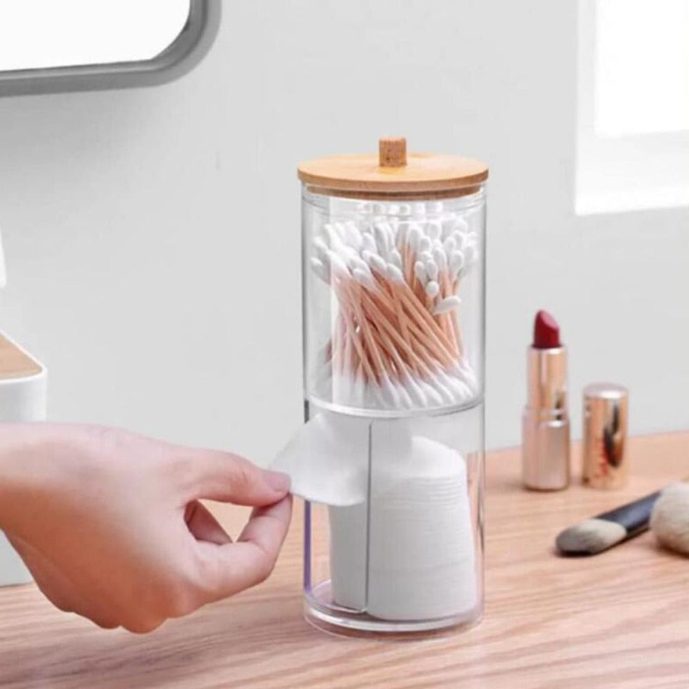 Counter Jar — Lidded Acrylic Bathroom Storage