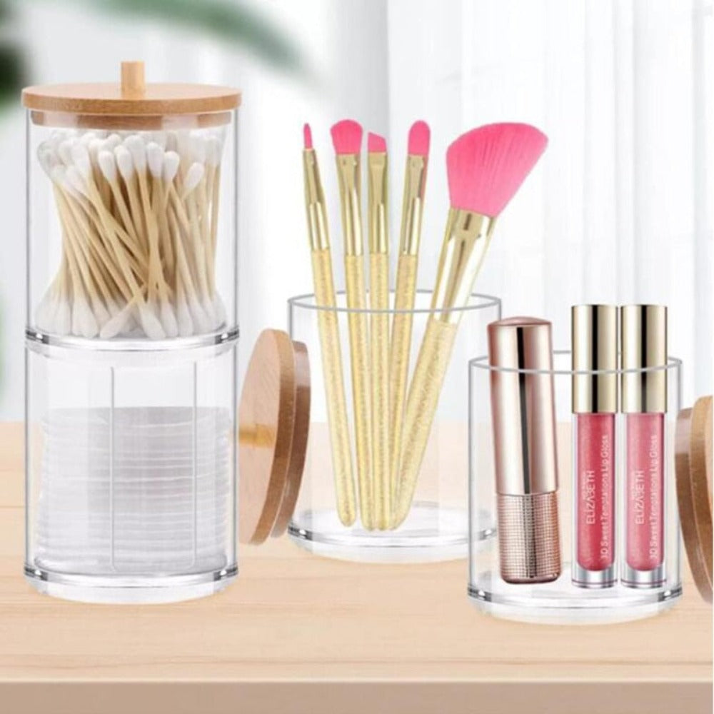 Counter Jar — Lidded Acrylic Bathroom Storage