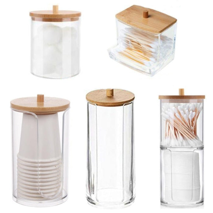Counter Jar — Lidded Acrylic Bathroom Storage
