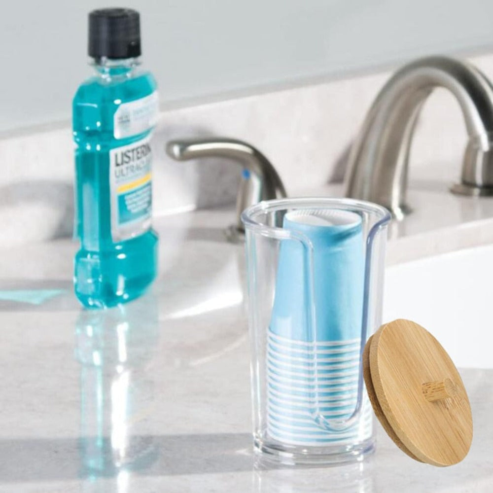 Counter Jar — Lidded Acrylic Bathroom Storage