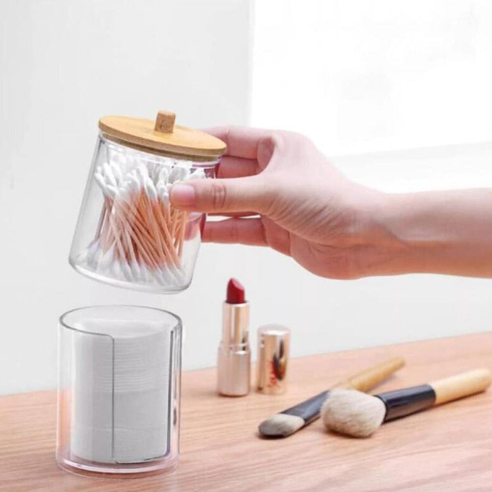 Counter Jar — Lidded Acrylic Bathroom Storage