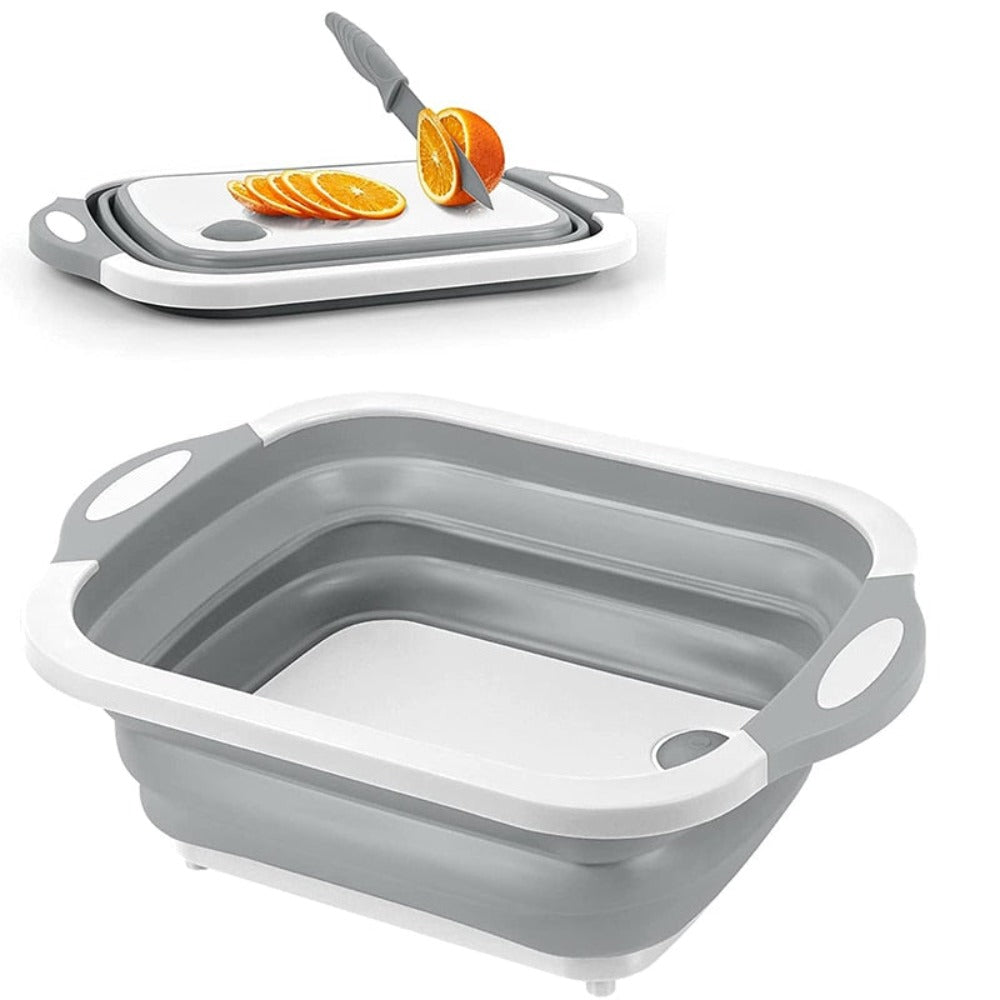 Fold & Tidy — Collapsible Cutting Board with Bin
