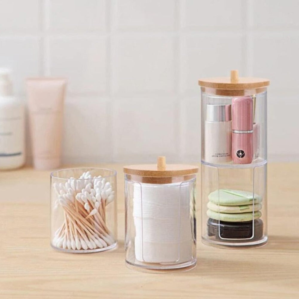 Counter Jar — Lidded Acrylic Bathroom Storage