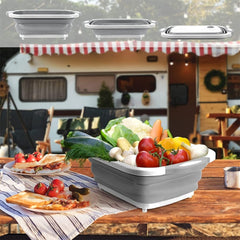 Fold & Tidy — Collapsible Cutting Board with Bin