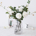 Quiet Bloom — White Peony Arrangement in Glass Vase