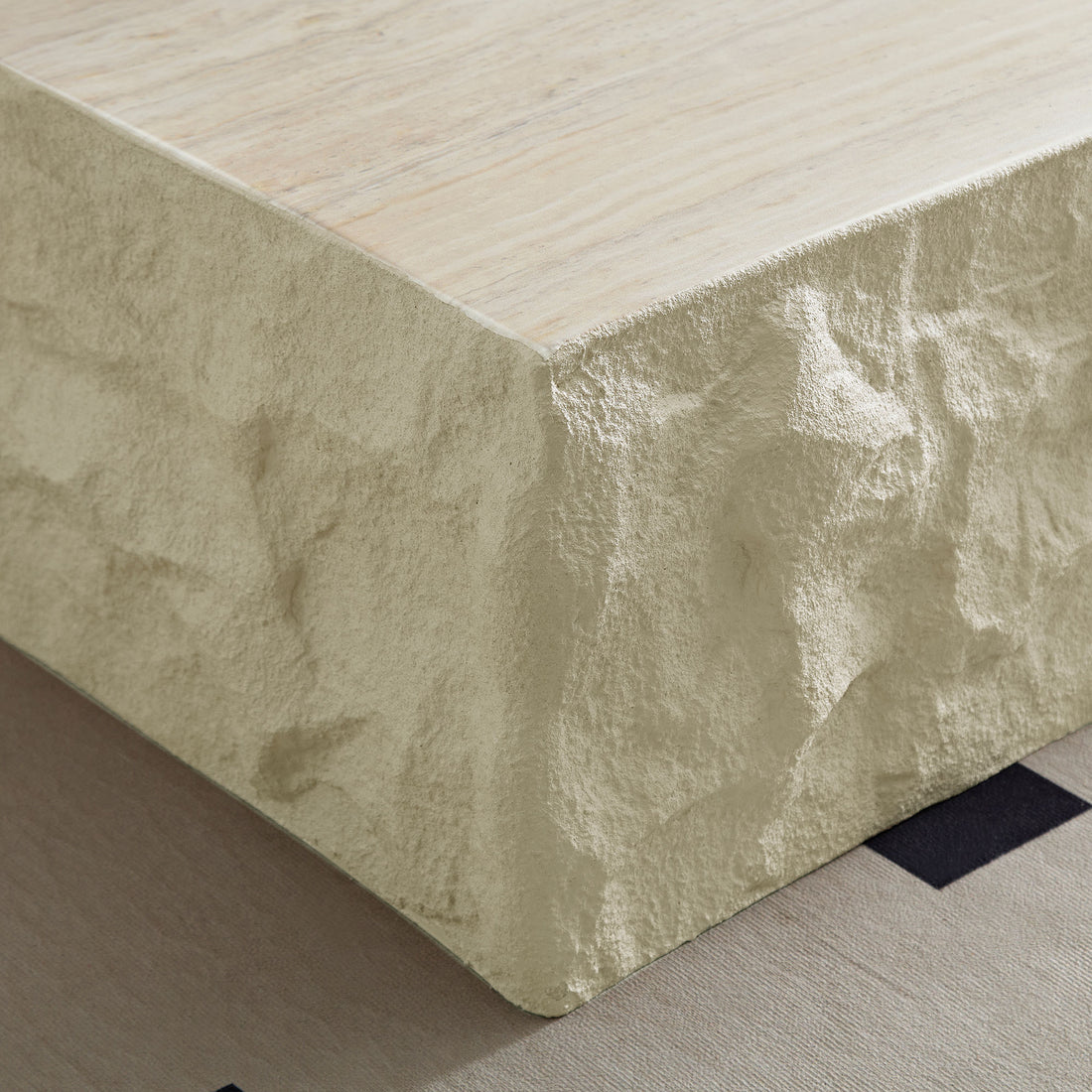 Stone Study — Sculpted Fiberglass Coffee Table