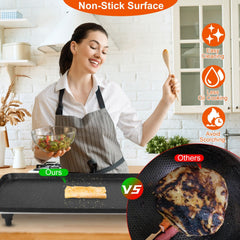 Tabletop Grill — Electric BBQ Griddle with Non-Stick Plate