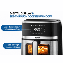 Crisp Hour — 5L Digital Air Fryer with Viewing Window