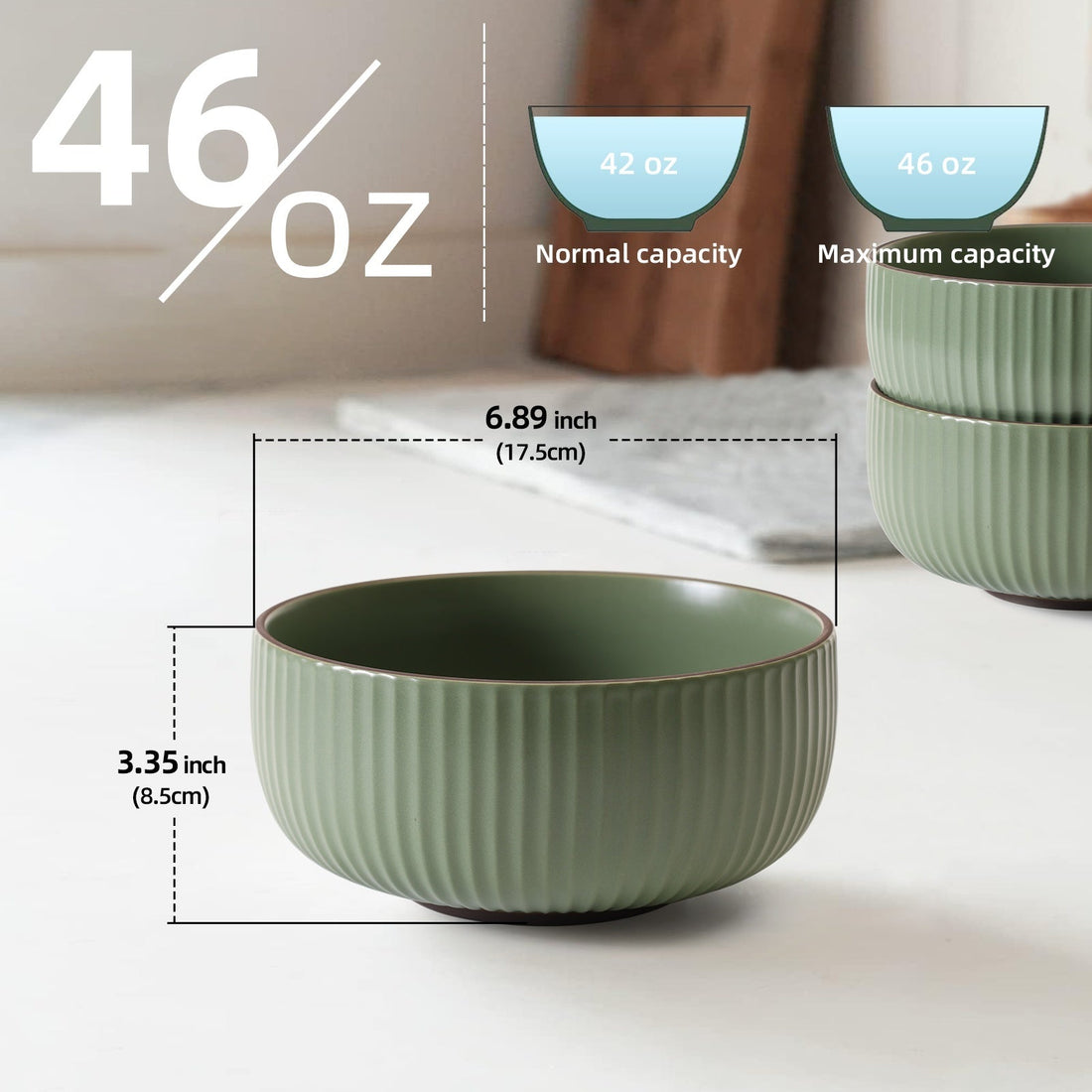 Everyday Bowls — Ceramic Set for Cereal, Salad & Pasta