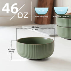 Everyday Bowls — Ceramic Set for Cereal, Salad & Pasta