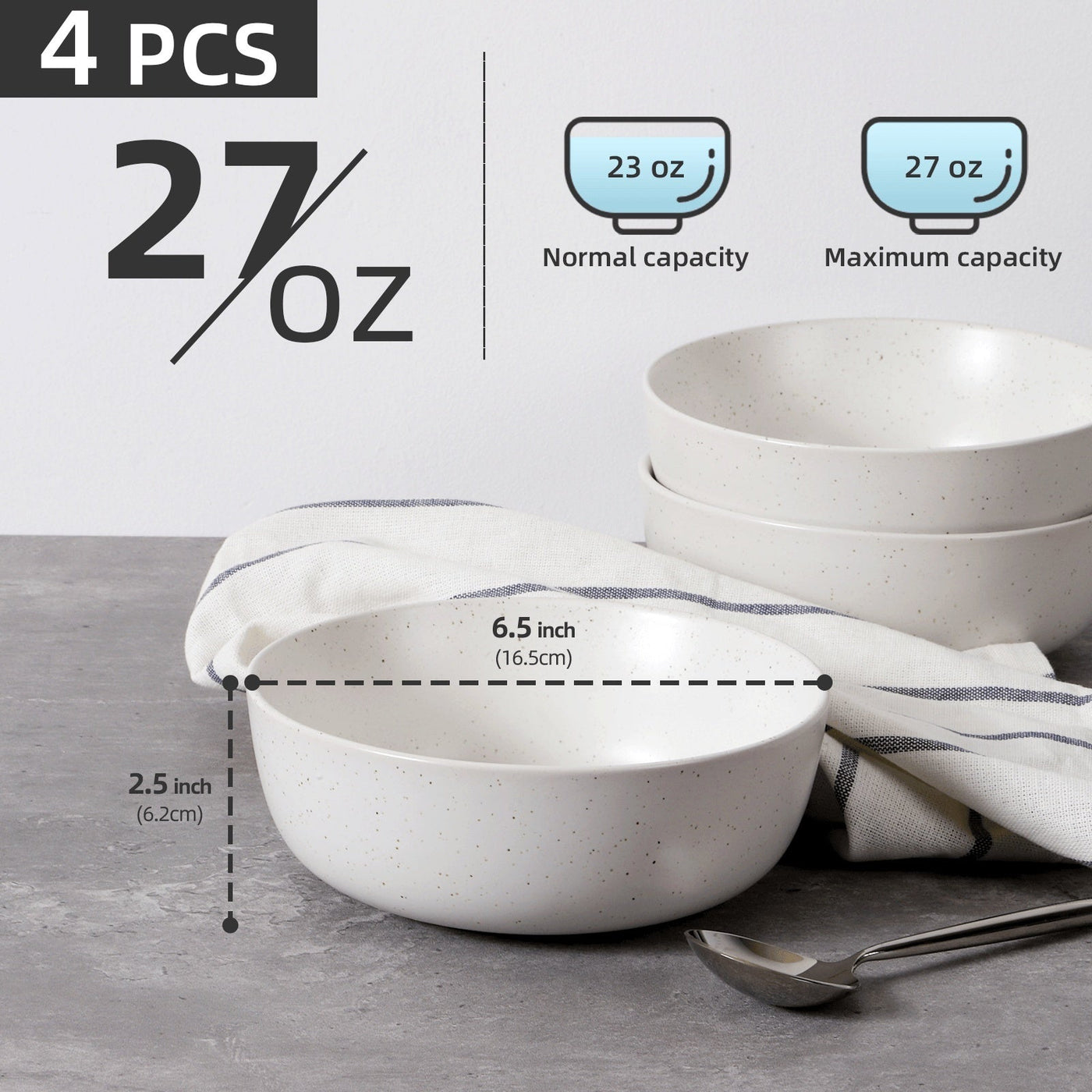 Daily Bowl — Ceramic Set of Four for Everyday Meals