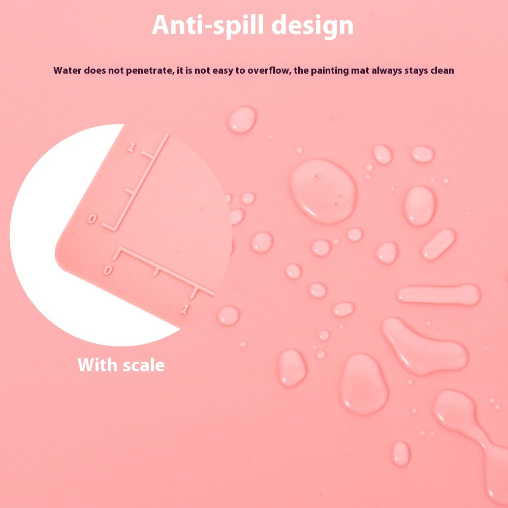 Studio Mat — Silicone Painting Surface with Bowls