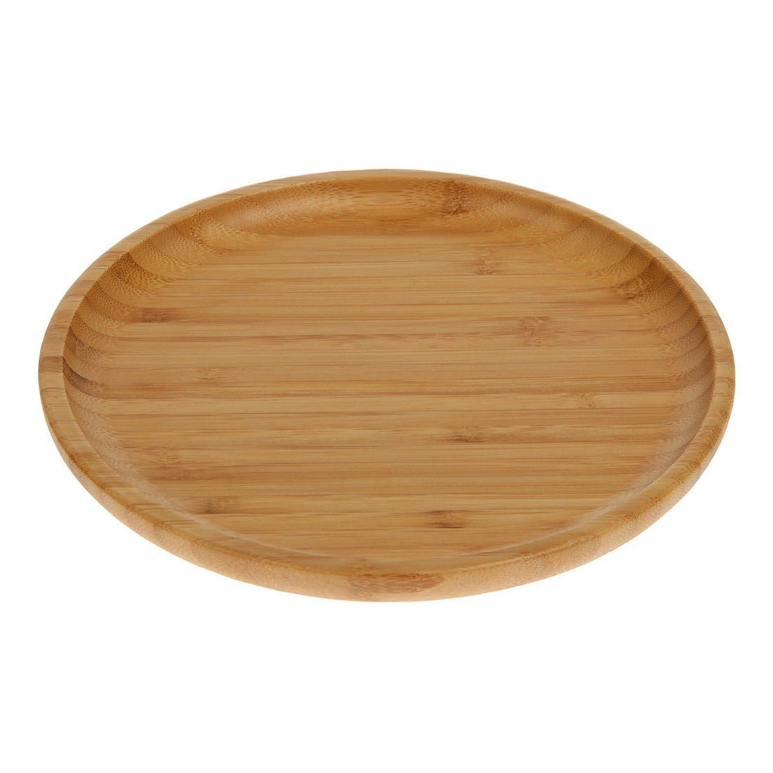 Salt Board — Round Bamboo Serving Plate, 9"