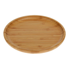 Salt Board — Round Bamboo Serving Plate, 9"