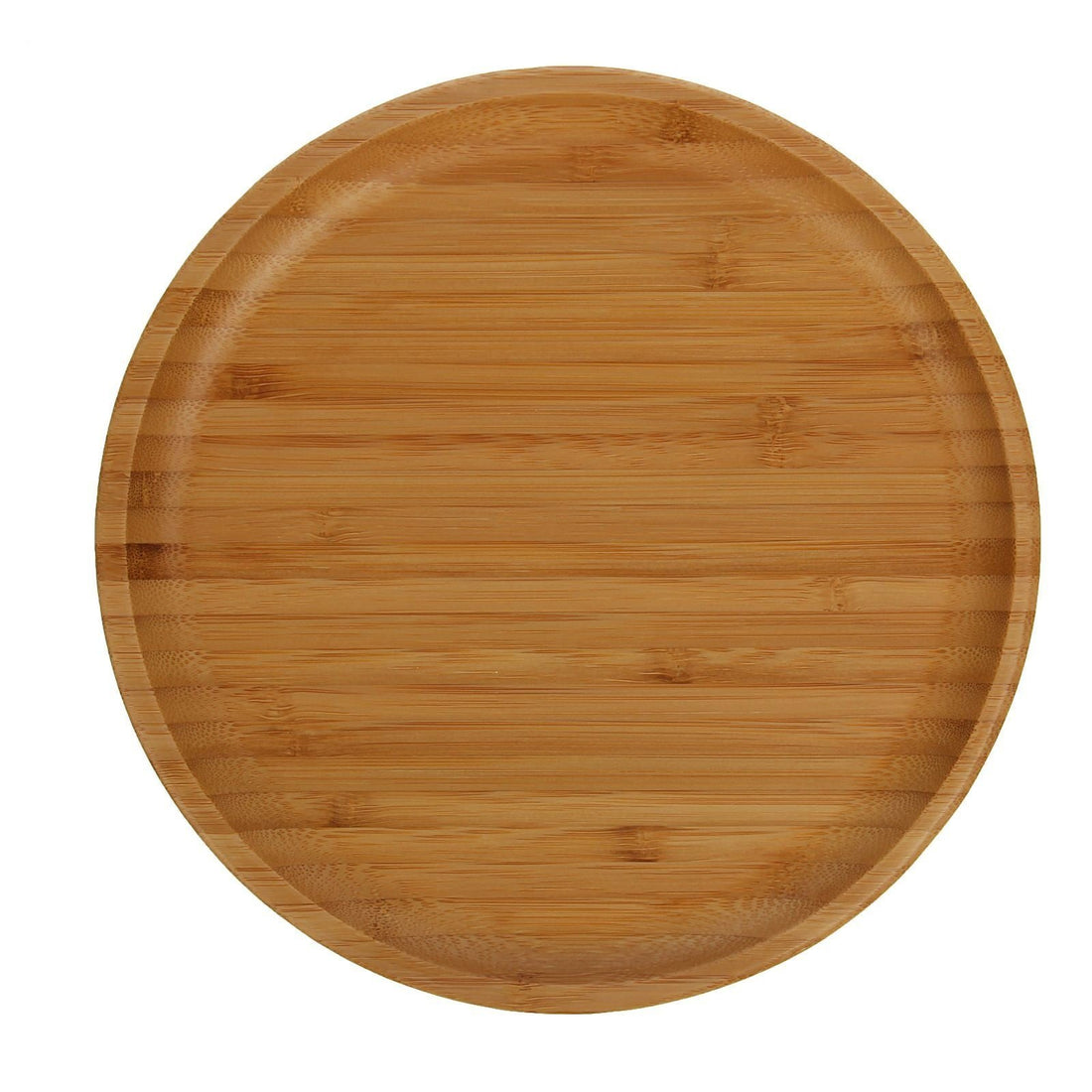 Salt Board — Round Bamboo Serving Plate, 9"
