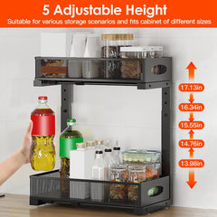 Tucked Away — Two-Tier Pull-Out Under-Sink Organizer
