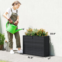 Garden Box — Tall Woven Planter with Liner