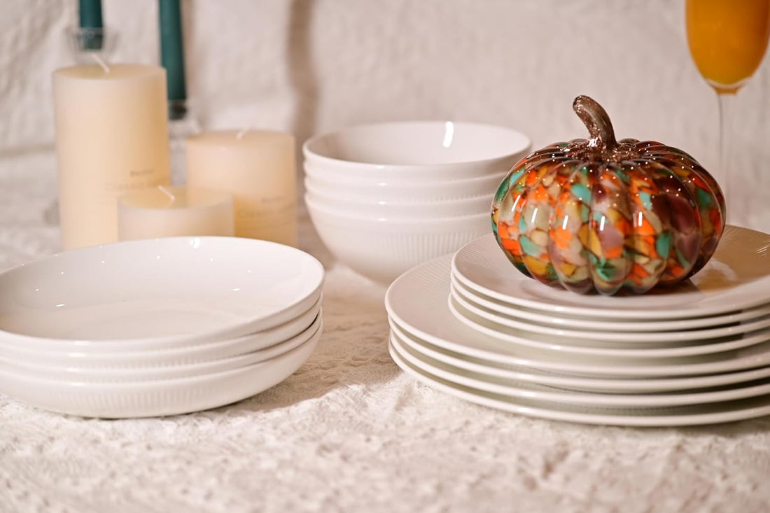 Dandilion — Fine Bone China Dinnerware for Four
