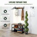 Evergreen Pair — 5' Faux Boxwood Topiary Trees