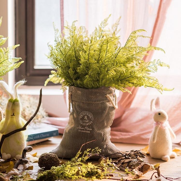 Linen Sack — Ceramic Planter with Soft Folds