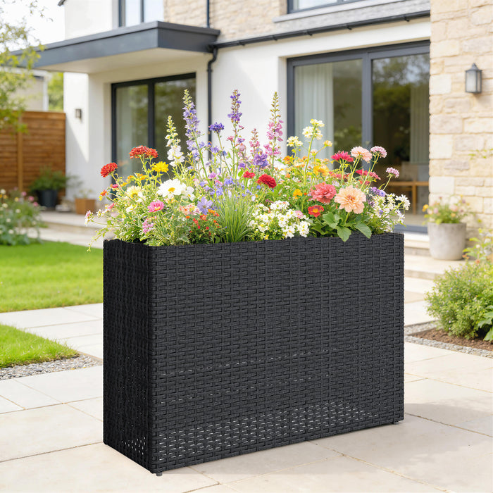 Garden Box — Tall Woven Planter with Liner