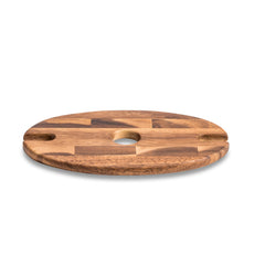 Pour & Gather — Acacia Wood Wine Bottle Caddy