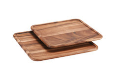 Gather Square — Acacia Wood Lazy Susan, 14"