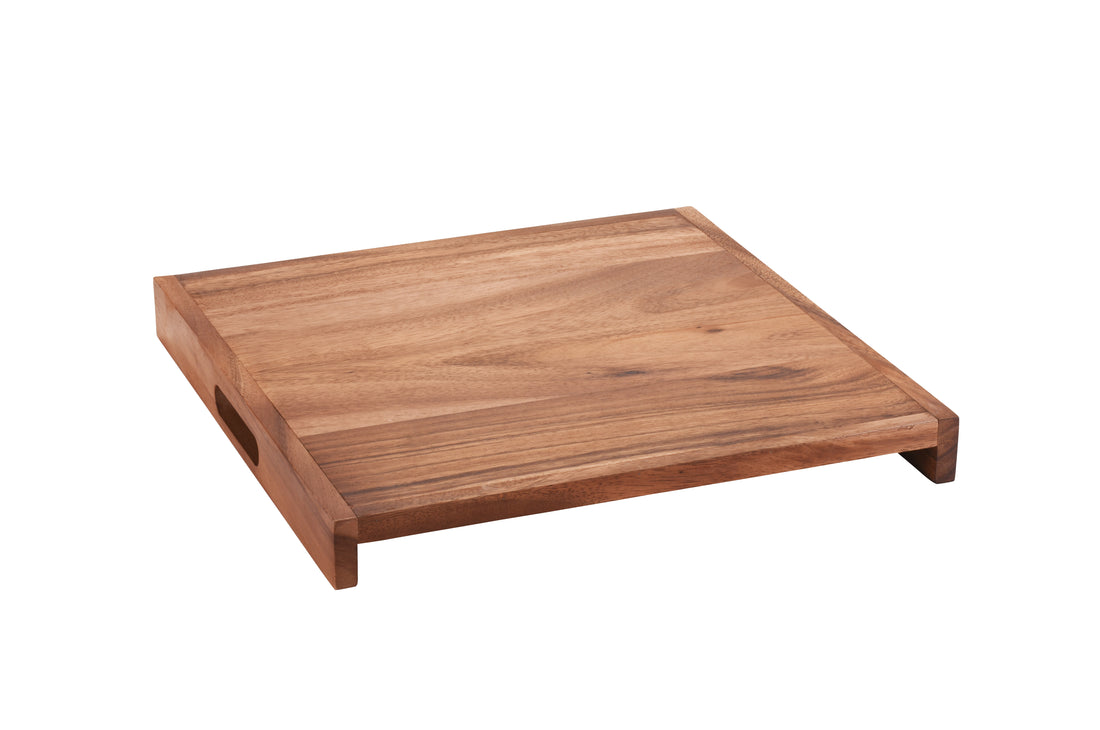 Gather Tray — Solid Acacia Wood Square Server