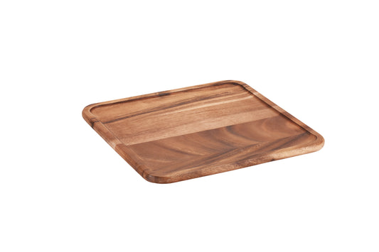 Gather Square — Acacia Wood Lazy Susan, 14"