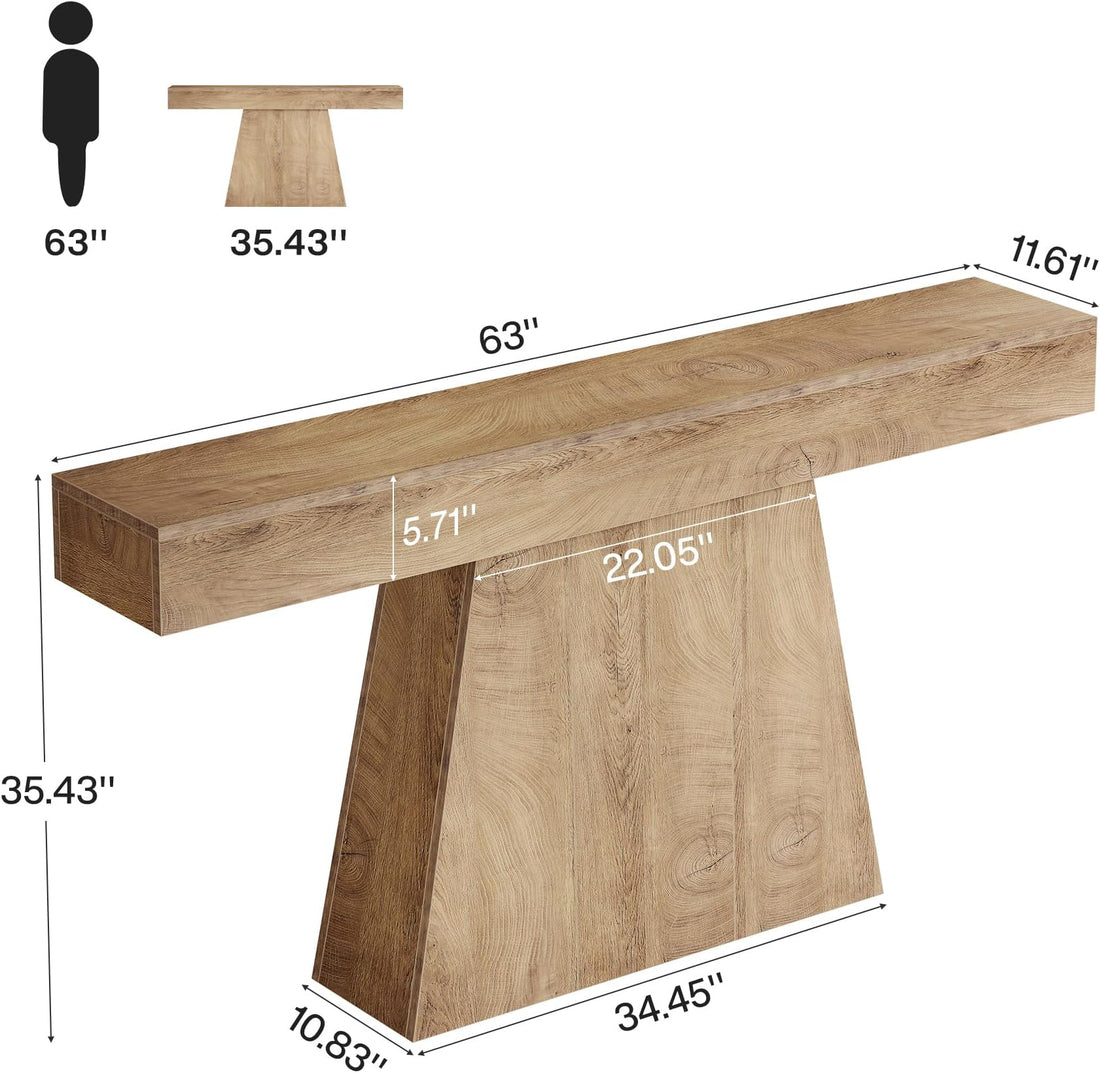 Quiet Entry — Sleek Wood Console Table